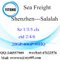 Shenzhen Port Sea Freight Shipping à Salalah